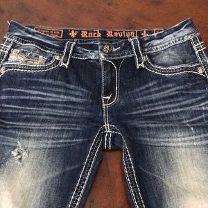 Womens Rock Revival Elean Capri Size 29